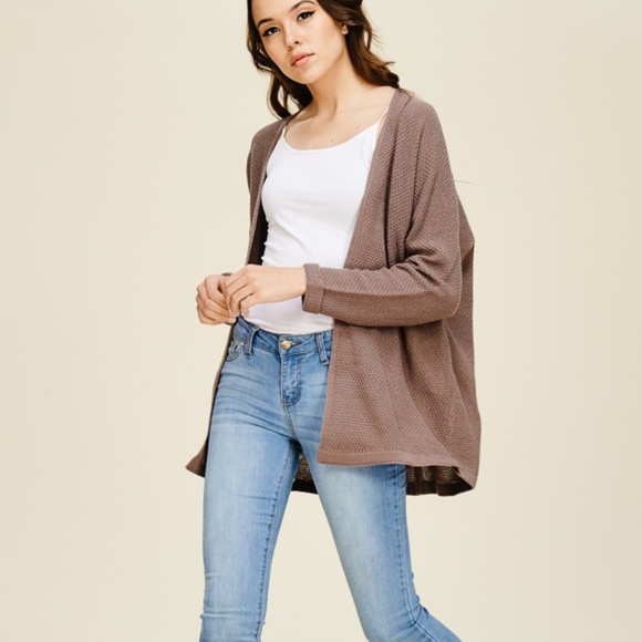 NWT Mocha Lightweight Cardigan - Picture 4 of 7